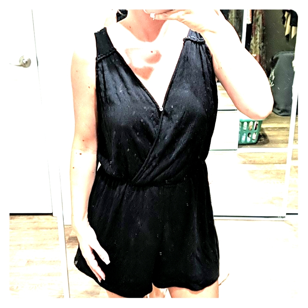 Black Target romper